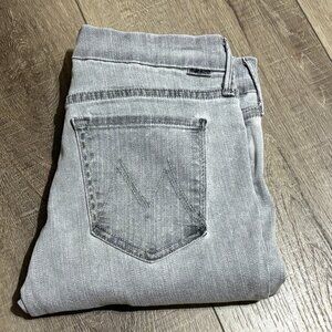 MOTHER Women's Skinny Jeans in Light Gray